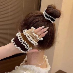 Bead mask hair ring