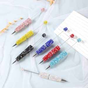 Diy creative full diamond beaded pen  5pcs