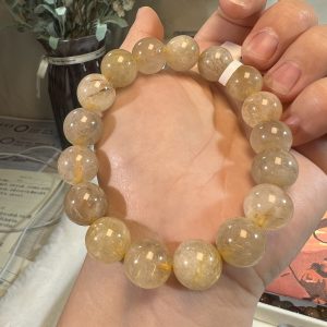 Natural gemstone crystal bracelet