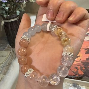 Natural gemstone crystal bracelet
