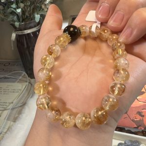 Natural gemstone crystal bracelet