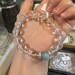 Natural gemstone crystal bracelet