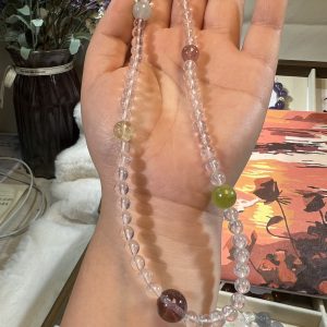 Natural gemstone crystal bracelet