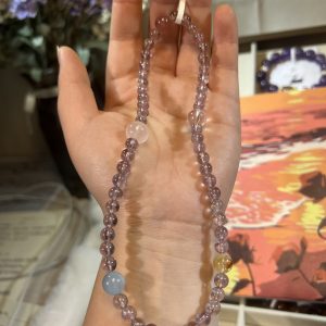 Natural gemstone crystal bracelet