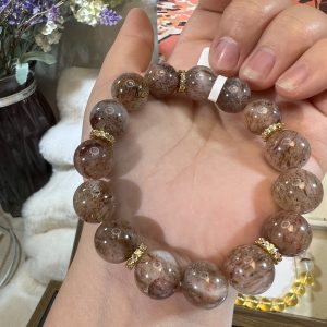 Natural gemstone crystal bracelet
