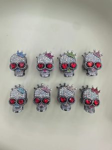 wholesale halloween heavy duty alloy crown skull diy beading accessories