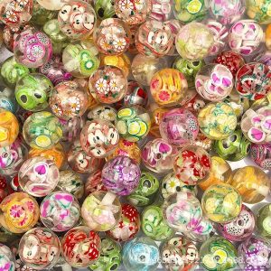 16mm cartoon fruit resin beads for diy pen & pendant accessories
