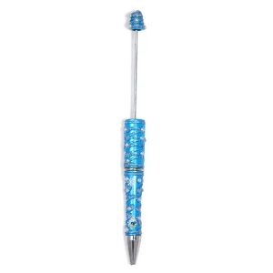 painted plastic bead pen
