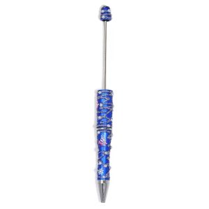 painted plastic bead pen