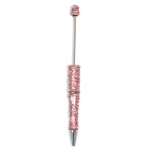 painted plastic bead pen