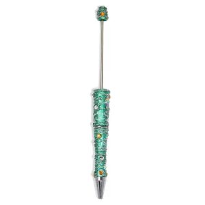 painted plastic bead pen