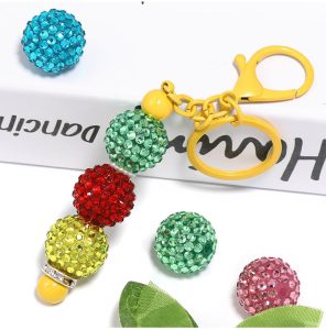 20mm rhinestone starry sky beads for diy pen & pendant accessories