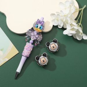 cartoon beads for beaded pen for diy pen & pendant accessories