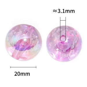 20mm bubble acrylic round beads ,diy beads for pen, phone chain & keychain