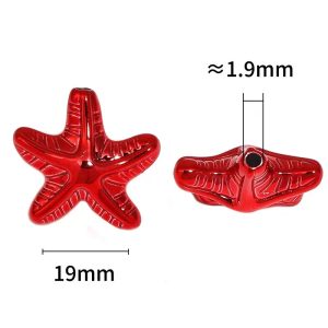acrylic star beads with straight hole ,diy beads for pen, phone chain & keychain