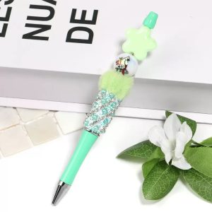 woodpecker printed beads, for necklaces, phone charms & pen beads, diy accessories