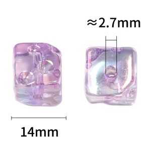 cheese & macaron transparent color acrylic square beads ,diy beads for pen, phone chain & keychain