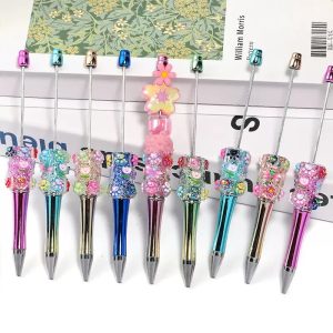cat paw starry sky beaded pen, heavy craft diy ballpoint pen