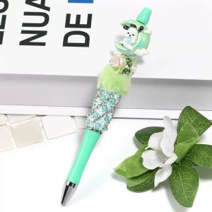 Double-sided Resin Camellia Clay Beads double sided resin camellia clay beads