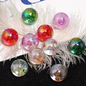20mm Bubble Acrylic Round Beads ,DIY Beads for Pen, Phone Chain & Keychain