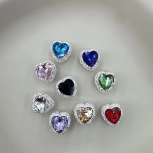 heart shaped straight hole beads for cord, diy jewelry accessories