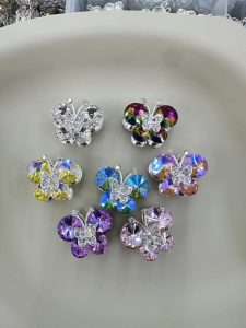 big double sided rhinestone butterfly, diy beadable pen parts