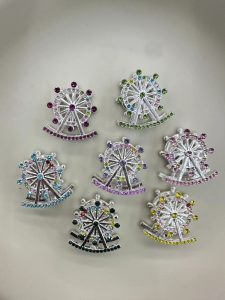 rhinestone ferris wheel alloy loose beads, diy phone chain necklace bead pen jewelry accessories