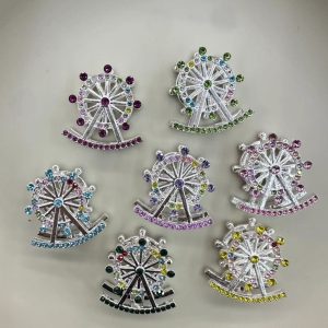 rhinestone ferris wheel alloy loose beads, diy phone chain necklace bead pen jewelry accessories