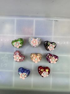 diy clay mud rhinestone beads (5)