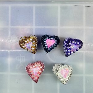 diy clay mud rhinestone beads (7)