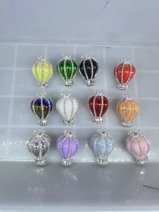 diy clay mud rhinestone beads (8)