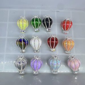 diy clay mud rhinestone beads (8)