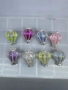 diy clay mud rhinestone beads (9)
