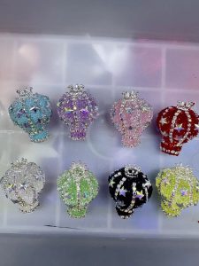 diy clay mud rhinestone beads (17)