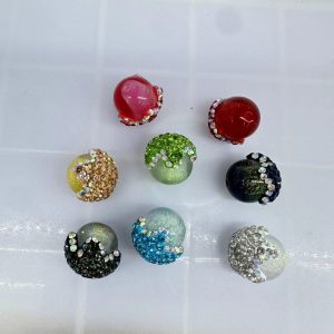 diy clay mud rhinestone beads (18)
