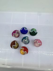diy clay mud rhinestone beads (19)