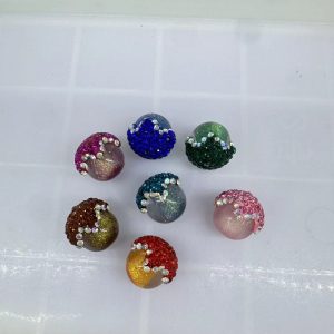 diy clay mud rhinestone beads (19)