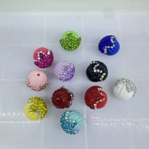 diy clay mud rhinestone beads (20)