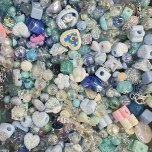 mixed color & style acrylic diy beads