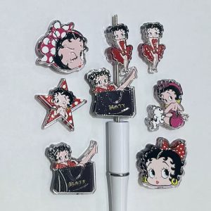 cartoon relief double sided mixed style bead accessories