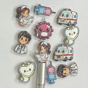 cartoon relief double sided mixed style bead accessories