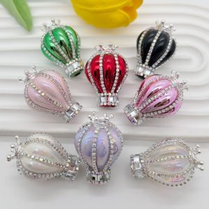 DIY clay mud rhinestone beads (1)