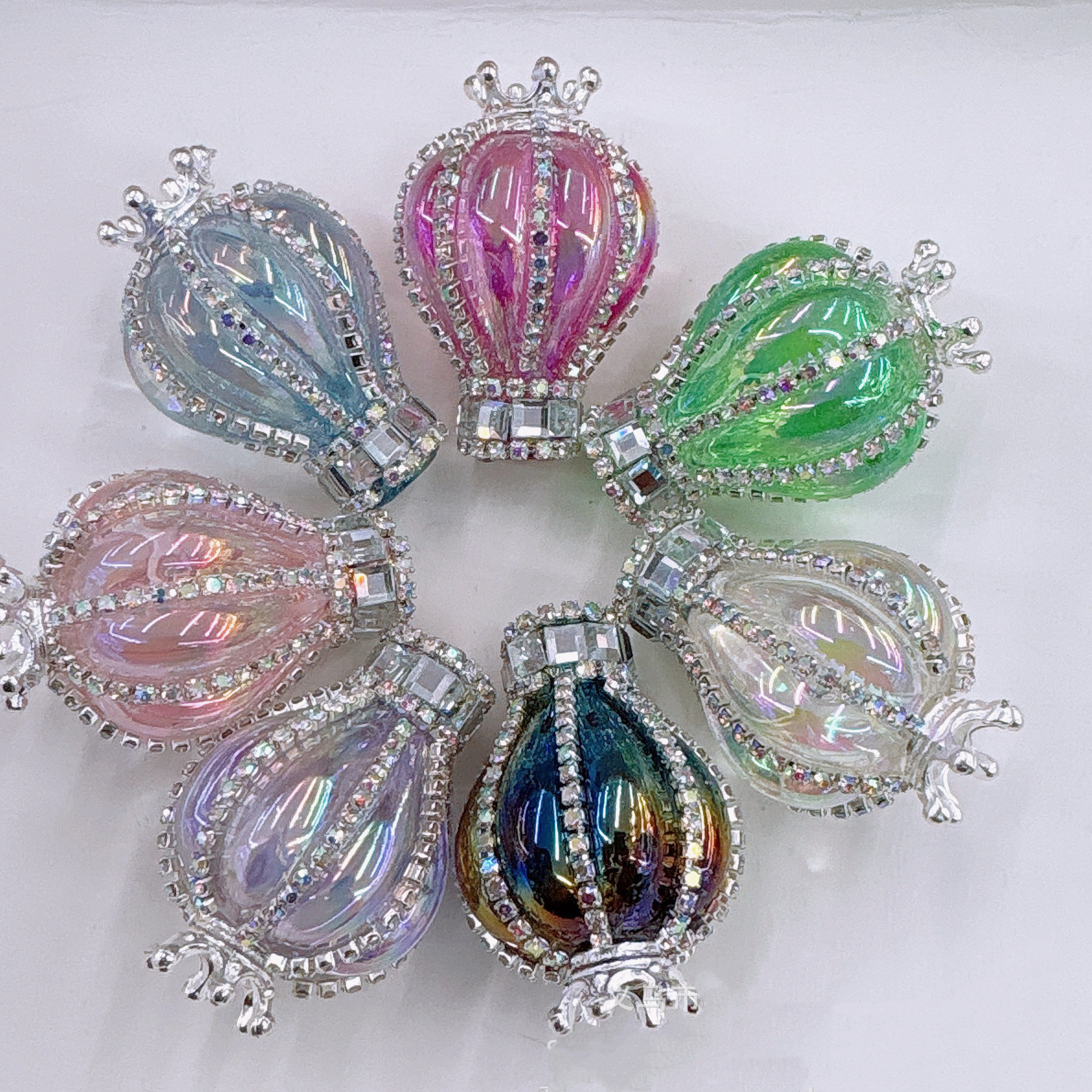 DIY clay mud rhinestone beads (2)