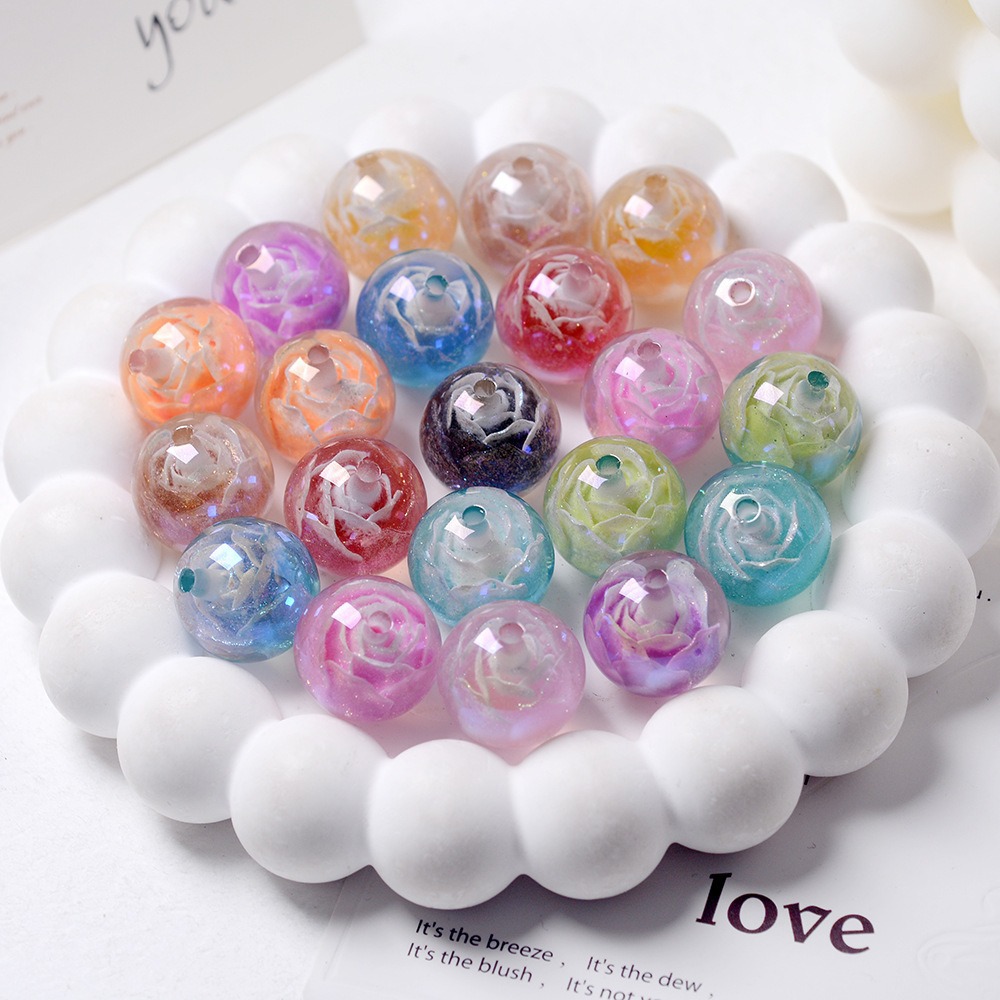 20 Mixed-Color Glow-in-the-Dark Beads