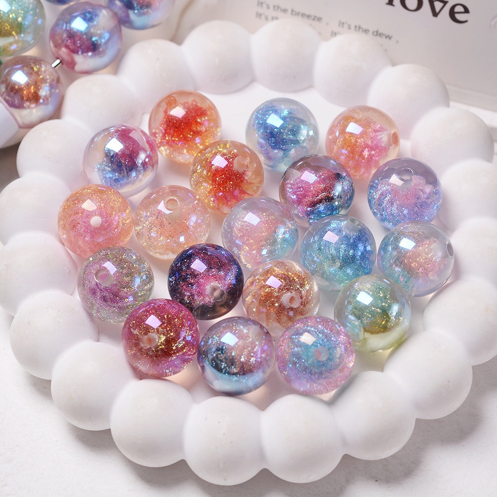 20 Mixed-Color Glow-in-the-Dark Beads