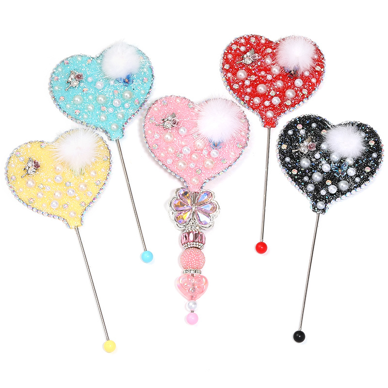 DIY Beaded Handheld Makeup Mirror
