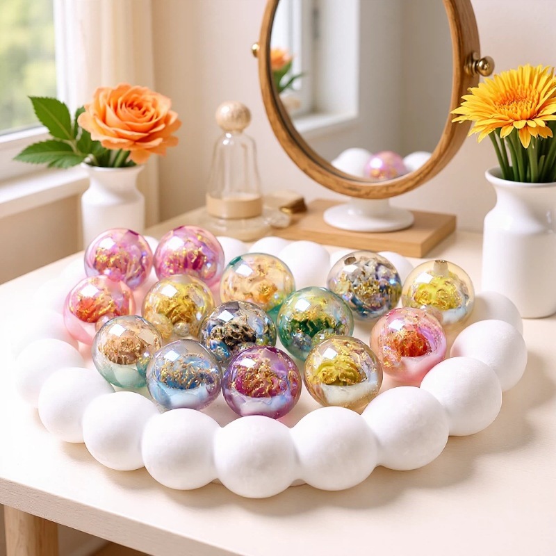 20 Mixed-Color Glow-in-the-Dark Beads