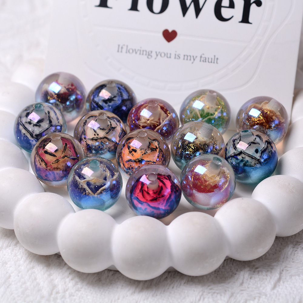 20 Mixed-Color Glow-in-the-Dark Beads