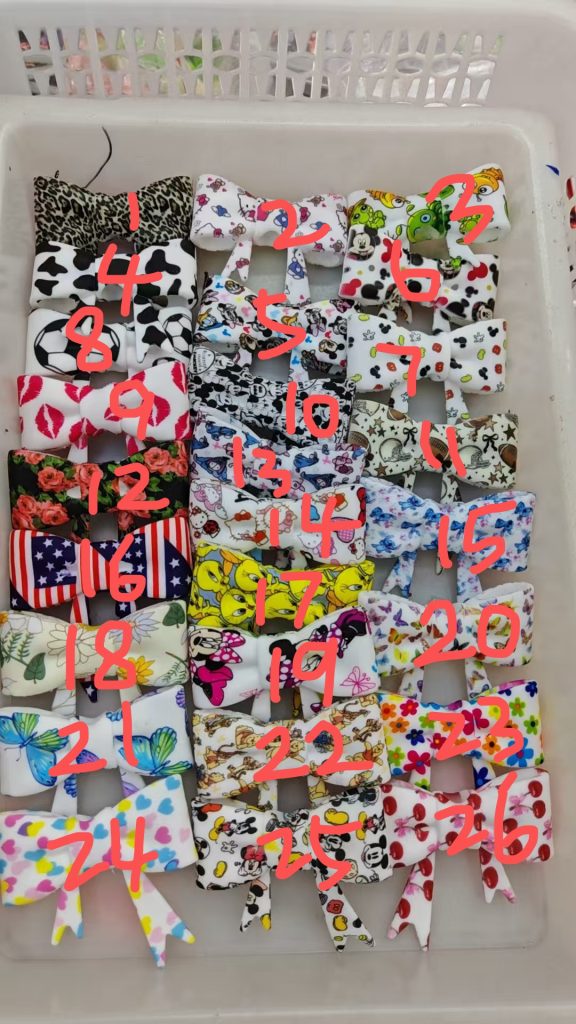 (2)Silicone bow $3 FOR 4 PCS