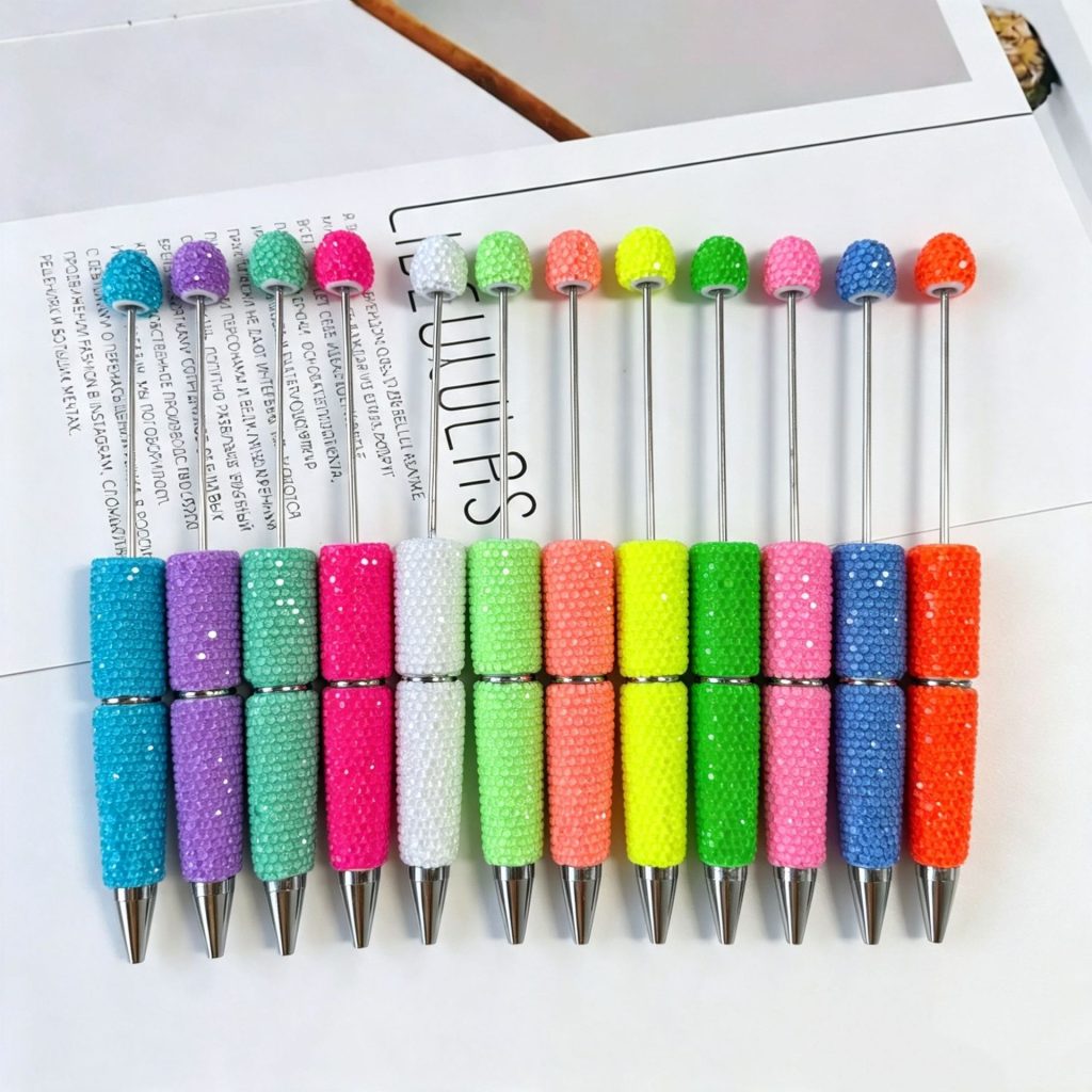 P-40 DIY Glow-in-the-Dark Full Rhinestone Beaded Pens,